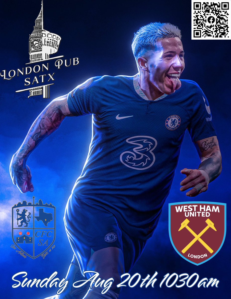 We’re back at it again ladies &amp; gentlemen, this Sunday, August 20th, at the one and only <a href="/LondonPub210/">LONDON PUB SATX</a> ! Come support your blues with 
THE #CFCSA FAM BAM as we take on London Rival West Ham at 10:30am! #UpTheChels #SanAntonioBlues #ChelseaFC