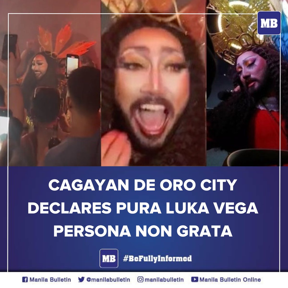 manilabulletin's tweet photo. The Cagayan de Oro City Council on Monday, Aug. 14, declared Amadeus Fernando Pagente, also known as Pura Luka Vega, persona non grata.

Aside from this city, Pagente has been declared persona non grata in Manila, General Santos City, Floridablanca in Pampanga, Toboso in Negros Occidental, Nueva Ecija province, and Bukidnon province.

READ: https://t.co/OV7bh1R5RW