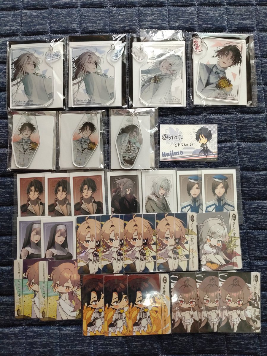 stot_crown's tweet photo. 【交換・譲渡】
オトメイト 終遠のヴィルシュ 終ヴィル
朗読劇 冬の市 夏の市 ビズログ オトスト

譲→画像

求→定価＋送料
(ステラブロマは各100円、アリネブロマは各300円)

交換はシアン:朗読劇 アクスタ、入場特典メッセージカード 昼夜
ニルアド:夏の市 アクスタ 隼人、フォトカ 滉

→ https://t.co/aSynQSaPF4