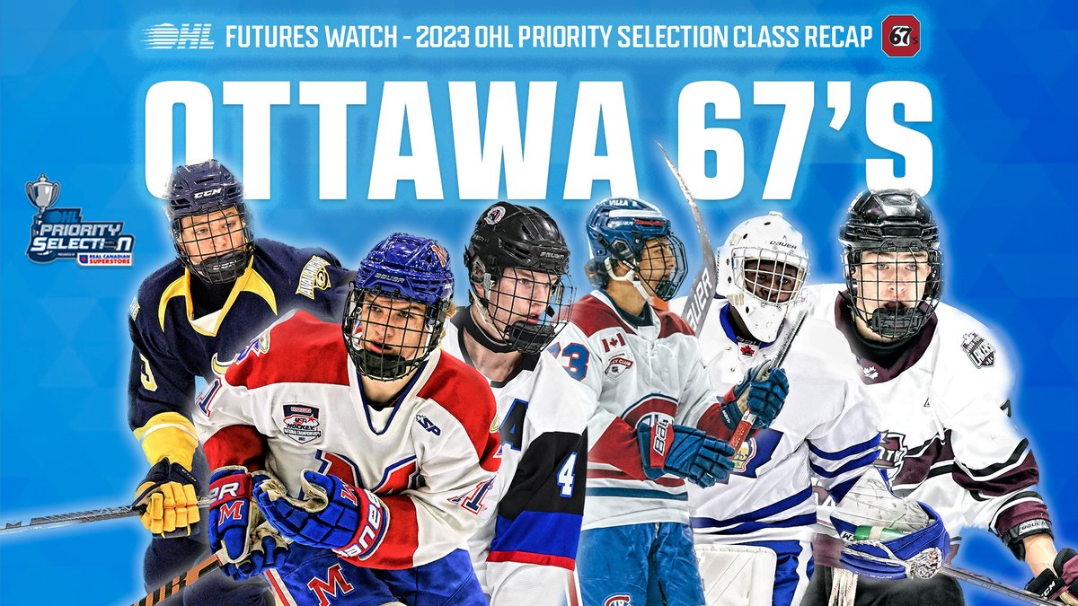 Ontario Hockey League (@ohlhockey) on Twitter photo The reigning #OHL regular season champion <a href="/Ottawa67sHockey/">Ottawa 67’s</a> welcome a wave of fresh faces into the fold, adding at all positions in the early rounds of the 2023 #OHLDraft.
WATCH 🎥: tinyurl.com/2kxubksv The reigning #OHL regular season champion <a href="/Ottawa67sHockey/">Ottawa 67’s</a> welcome a wave of fresh faces into the fold, adding at all positions in the early rounds of the 2023 #OHLDraft.
WATCH 🎥: tinyurl.com/2kxubksv