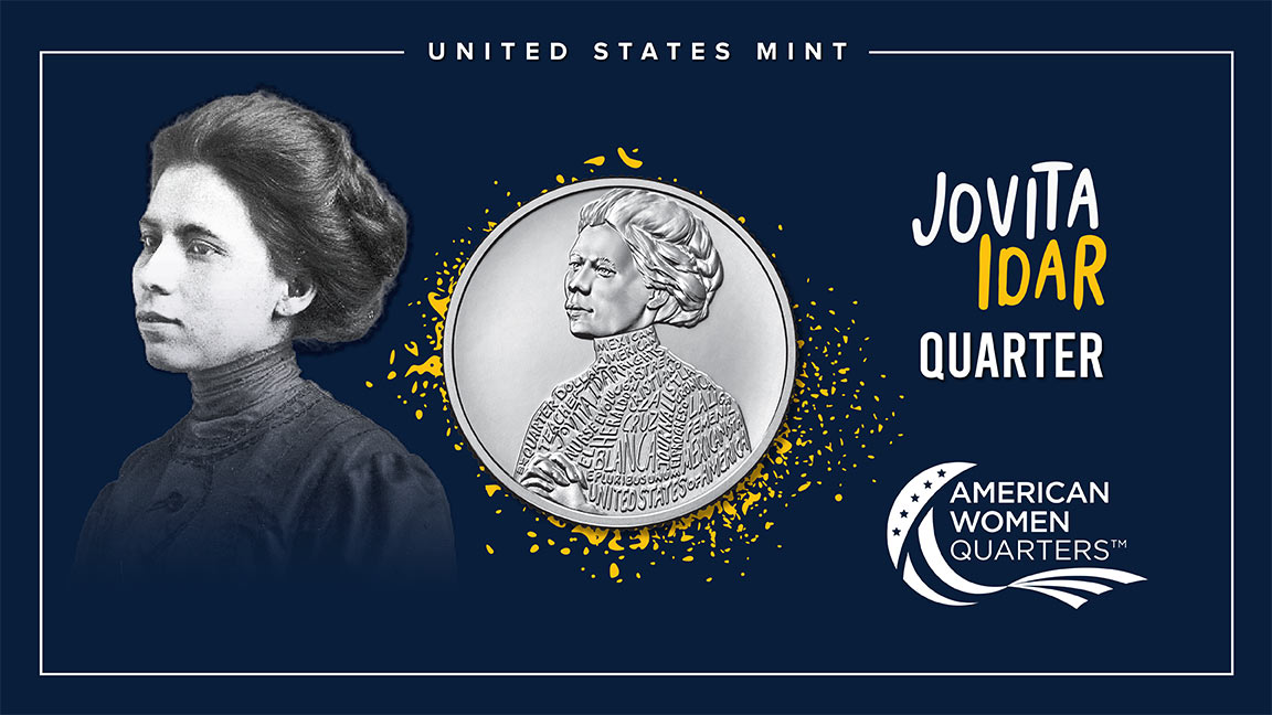 Releasing into circulation today! The Jovita Idar Quarter is the ninth coin in the American Women Quarters™ Program. Idar was a Mexican-American journalist, activist, teacher, and suffragist. bit.ly/3R0JqhE #HerQuarter <a href="/womenshistory/">National Women's History Museum</a> <a href="/SIAmericanWomen/">Smithsonian American Women's History Museum</a> <a href="/SomosMACRI/">Mexican American Civil Rights Institute (MACRI)</a>