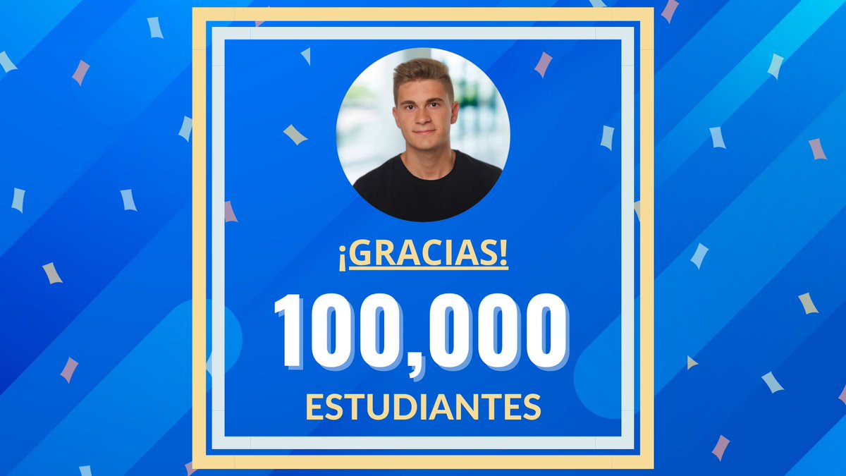 🎉🎓 100,000 ESTUDIANTES 🎓🎉

Estoy realmente asombrado por este increíble hito.

¡Gracias a todos! 😄