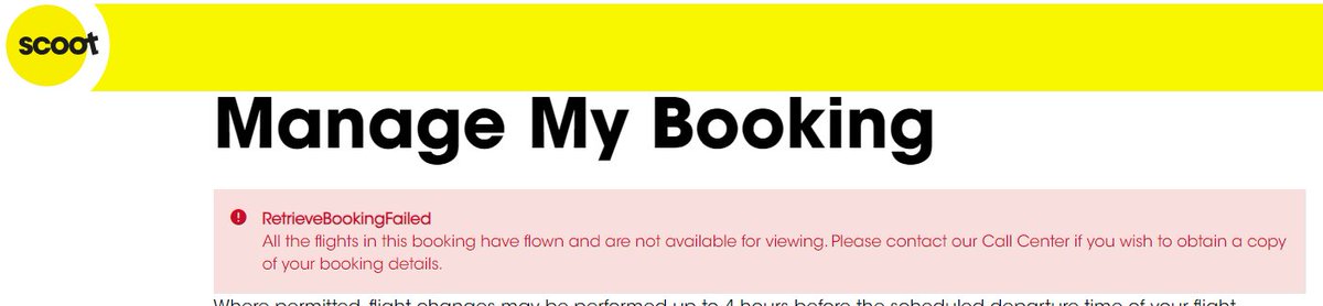 nmpro888's tweet photo. @flyscoot All flights have flown &amp; can't access the booking?
It's only a partial trip happened!!! &amp; now we can't see our bookings for the next flight? (the same booking #)
is SCOTT = IDIOTS / imbicile?
We've been using many airlines' apps, none of them has this super dumb policy like Scoot https://t.co/MvExqfBSZI