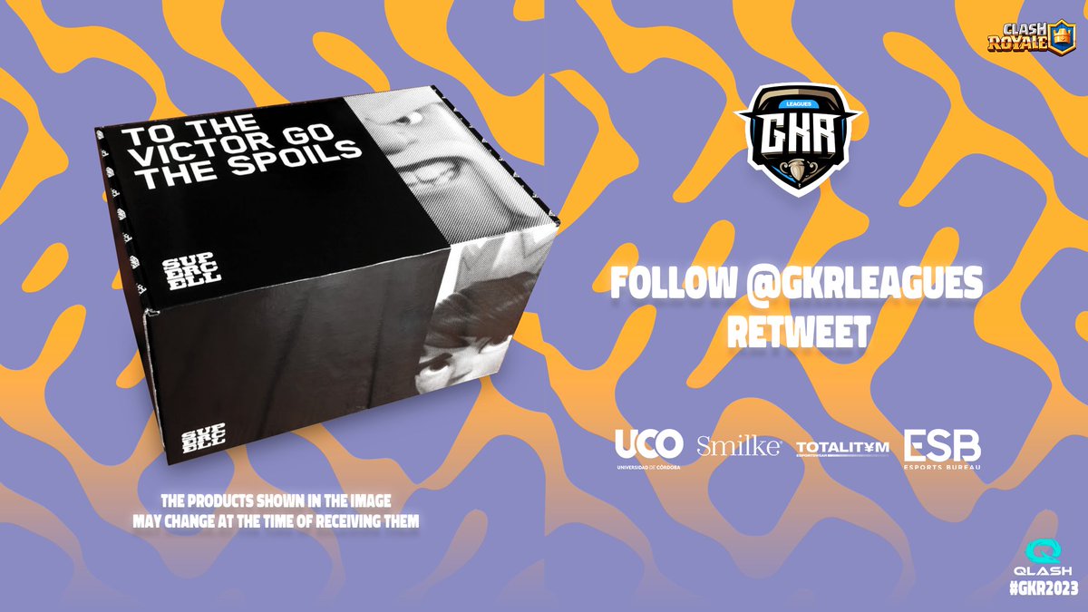 🏆 #GKR2023 - PLAYOFFS
🎉 GIVEAWAY

🏷️ x4 Clash Royale Mystery Box
👑 x4 WINNERS

✅ Follow <a href="/GkrLeagues/">GKR 2025</a>
🔁 Retweet

🙌 Winners at August 14th at 19:00 UTC

<a href="/EsportsRoyaleEN/">Clash Royale Esports</a> <a href="/QLASH_App/">QLASH App</a>