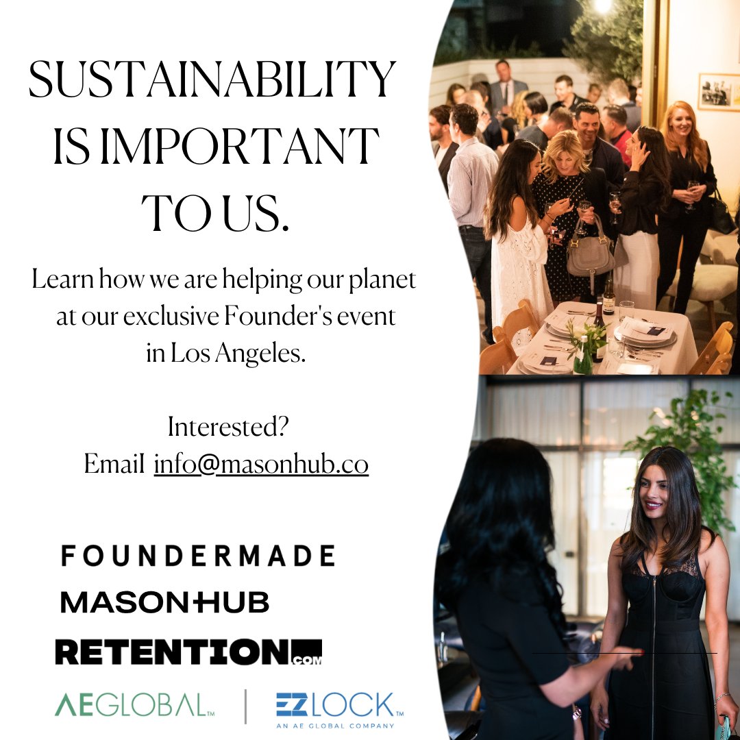 masonhub_inc's tweet photo. We're proud to partner with FounderMade, https://t.co/wmY9srGFMg, and AE Global for an invitation-only founder's event on August 24 for wellness brands. Interested in attending? Email us at info@masonhub.co! 

#wellness #sustainability #founders #networking #greenlogistics https://t.co/DC0u0KhKff
