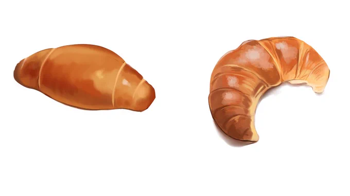 食べ物描くの好きなのかも 