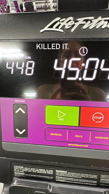 Killed today&rsquo;s cardio sesh 💪 💥 https://t.co/VhVQC3ovm4