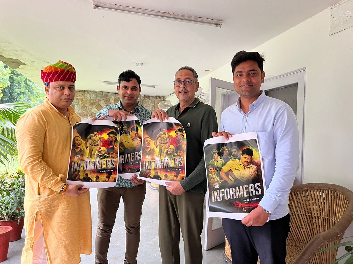 ..हिमांशु सिंह के करीबी दिनेश सिंह मेड़ता ने एडीजी क्राइम राजस्थान दिनेश एम.एन., पर्यटन मंत्री विश्वेन्द्र सिंह से जयपुर में करवाया था फ़िल्म का पोस्टर विमोचन, सीएम गहलोत भी कर चुके पोस्टर देखकर राजस्थान पुलिस जवानों की सराहना, प्रीमियर शो में भी दिनेश एम.एन. के आने की संभावना