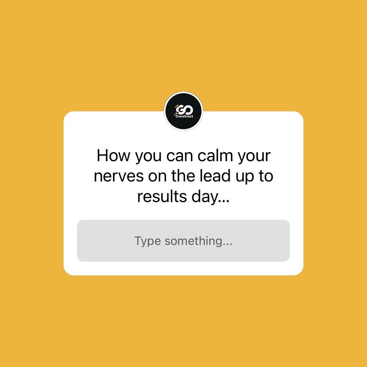 How to deal with the stresses of results day 🫵

🗣️ Talk about how you're feeling
💨 Get out for some fresh air
📍Know the details about the day

Have you got any advice to share?