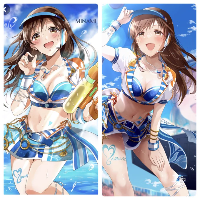 ちなみに  初コミケ美波グッズ絵と、今回の(ジャンル参加が)ラスト美波グッズ絵両方とも同じ衣装でした  こーれは成長…しているッッッッッッ!!!!