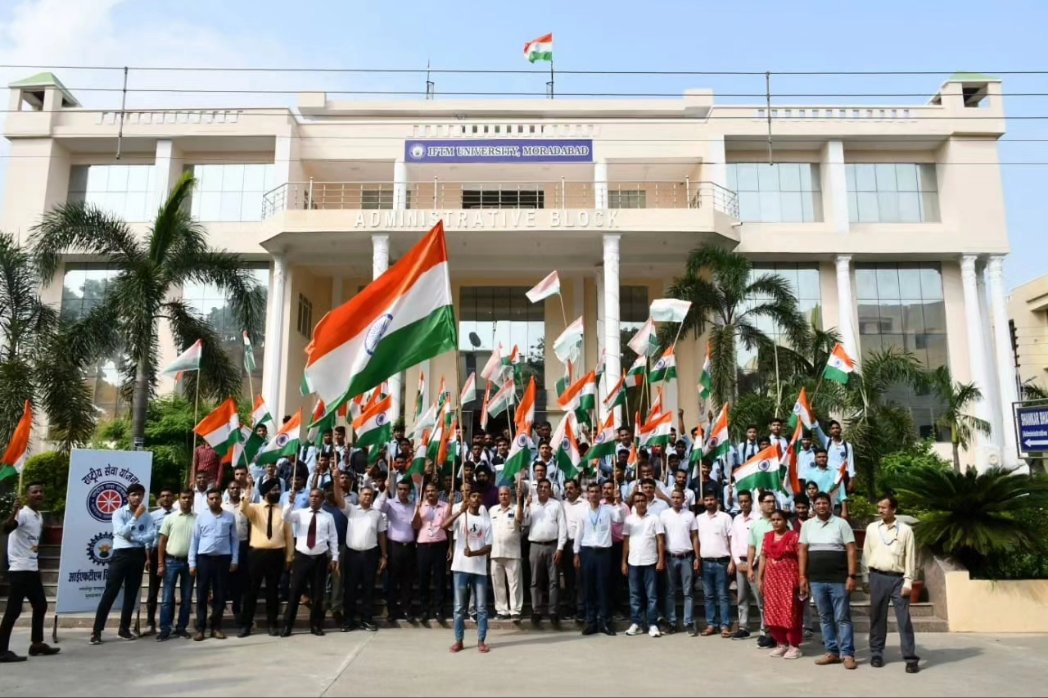 IFTMUni's tweet photo. Har Ghar Tiranga Rally https://t.co/Wkfwbaj8X7