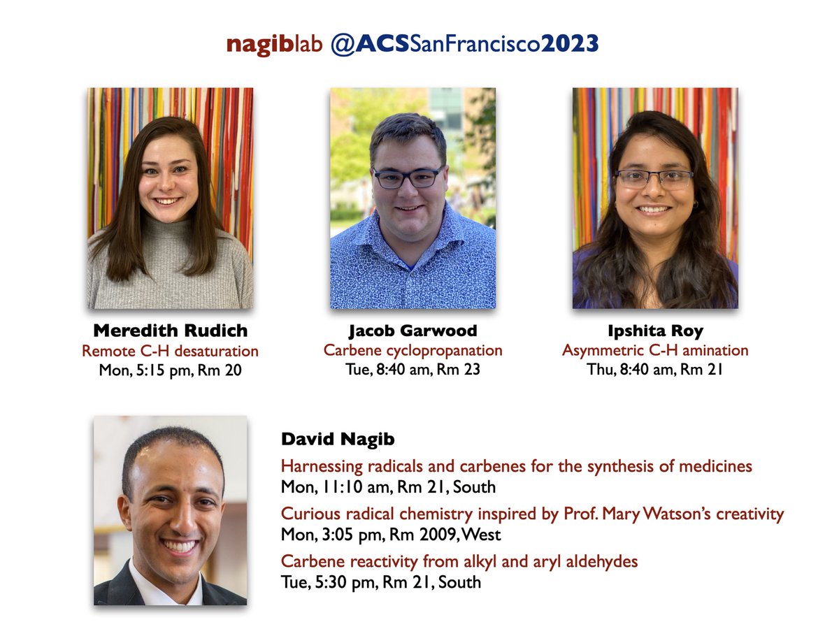 Nagib Lab is officially in San Francisco!

#ACSFall2023