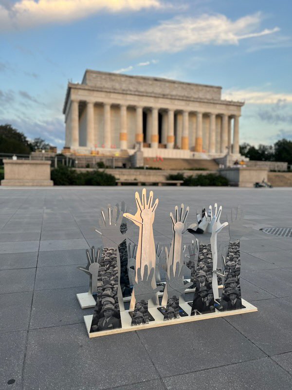Monument_Lab's tweet image. Coming very soon to @TheNationalMall! Sneak peek from #PullingTogether install for Vanessa German’s “Of Thee We Sing” and Paul Ramirez Jonas (@prjnyc) “Let Freedom Ring”