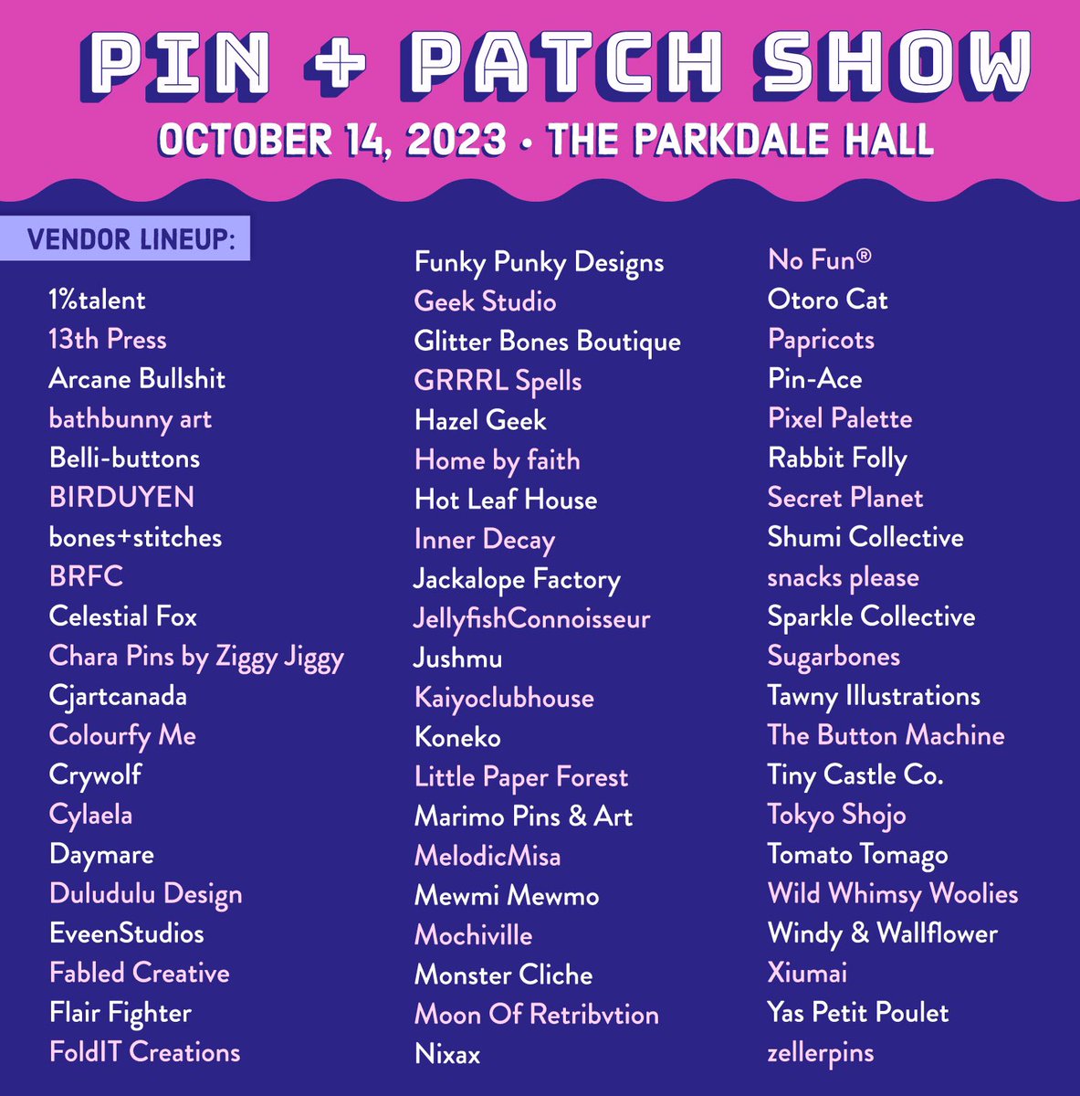 PIN + PATCH SHOW: Toronto 📌 tweet media