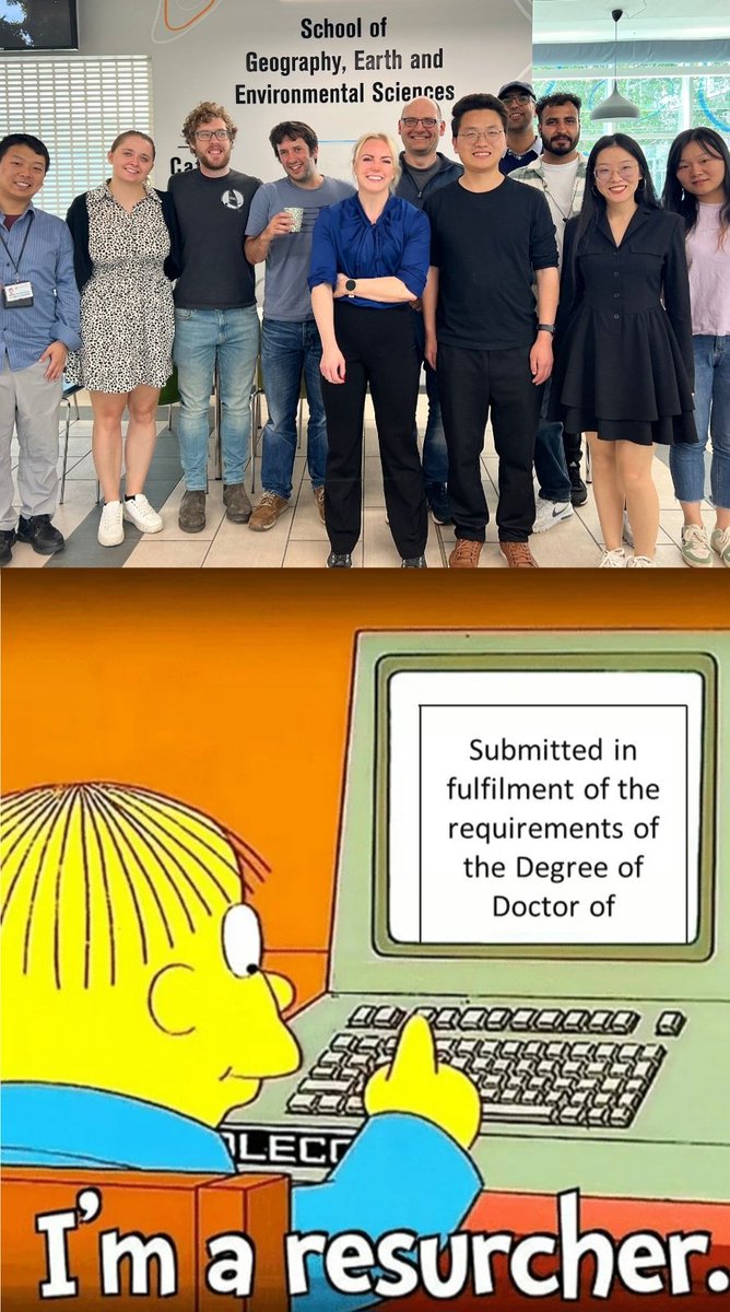 A bit late post but: on Friday I passed my Viva, making me now a ReSurChEr! (With a #phd ) Thank you everyone for the support along the way. It has been a journey! Special thanks for my supervisors @iseult5 @stefankrauseh2o #phdone #AcademicTwitter #AcademicChatter