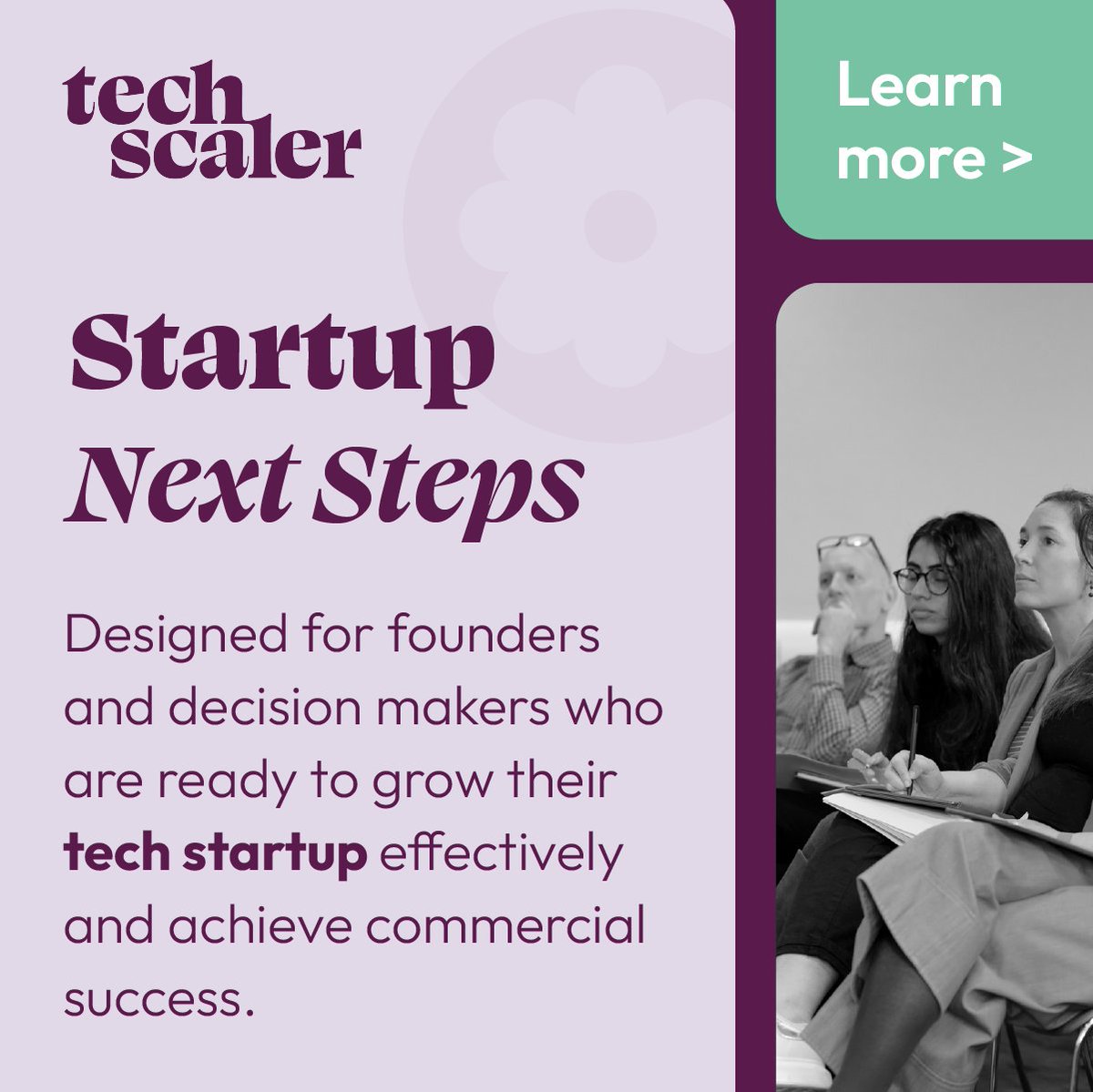 Startup Next Steps is a practical course, designed for founders and senior team members whose tech startup needs to be grown effectively, and enrolments for this cohort will close next week! Find out more and apply on our website: vist.ly/8jkq