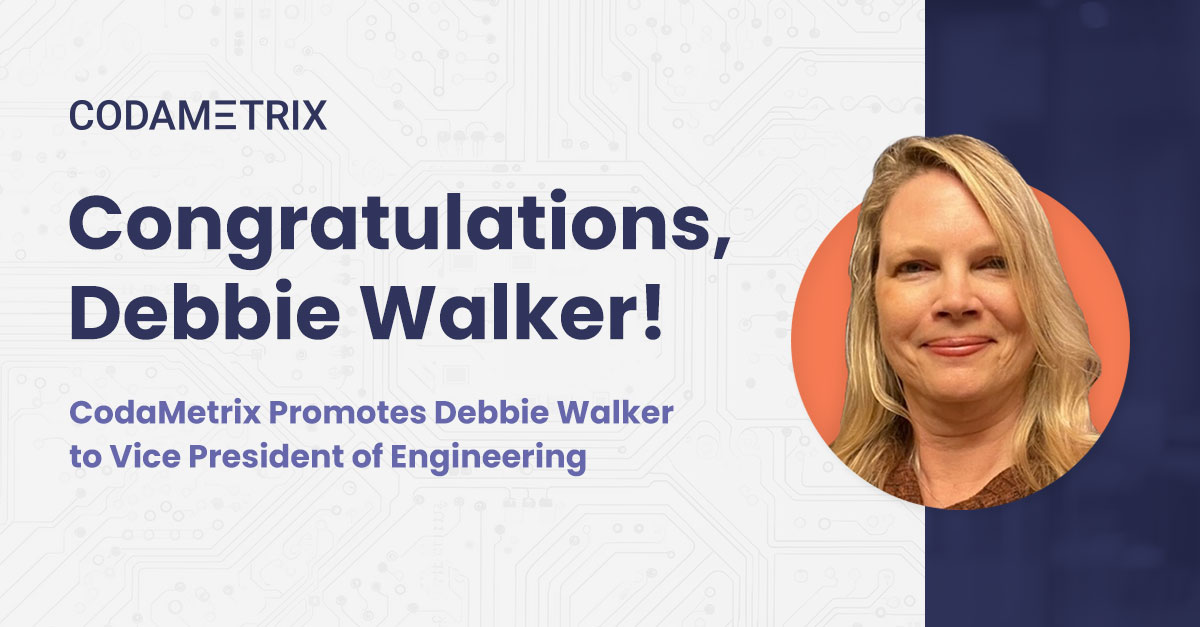 🎉We are thrilled to extend a heartfelt congratulations to Debbie Walker on her promotion from Senior Director of Engineering to Vice President of Engineering here <a href="/CodaMetrix/">CodaMetrix</a>🚀👩‍💼 

hubs.la/Q01-Y7vv0