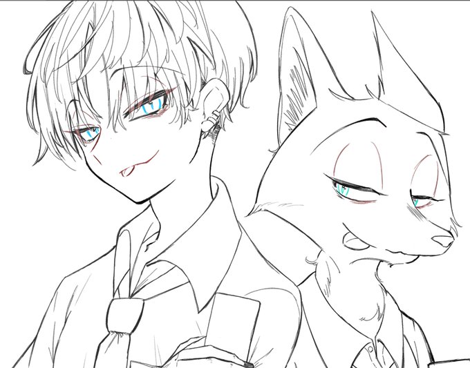 依頼もらってるイラストぉー あとちょっと。