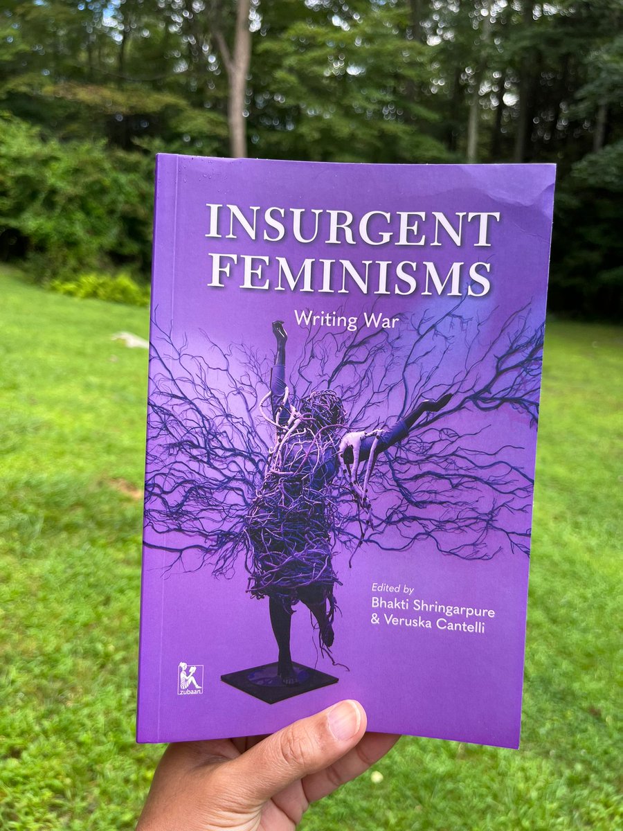 It took forever (thx covid) but our <a href="/WARSCAPES/">Radical Books Collective @radicalbooks.bsky.social</a>
anthology INSURGENT FEMINISMS: WRITING WAR focused on gender &amp; war is out with @ZubaanBooksin South Asia only. 

This chubby beauty is totally unique and includes 60+ contributors from all over the world!

👉🏿zubaanbooks.com/shop/insurgent…