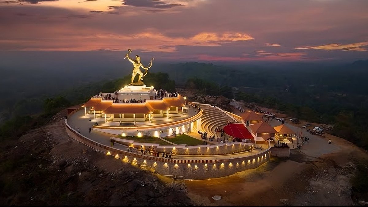 VertigoWarrior's tweet photo. The stunning Shri Parashuram Theme Park, Udupi https://t.co/xbXWB6Hkoe