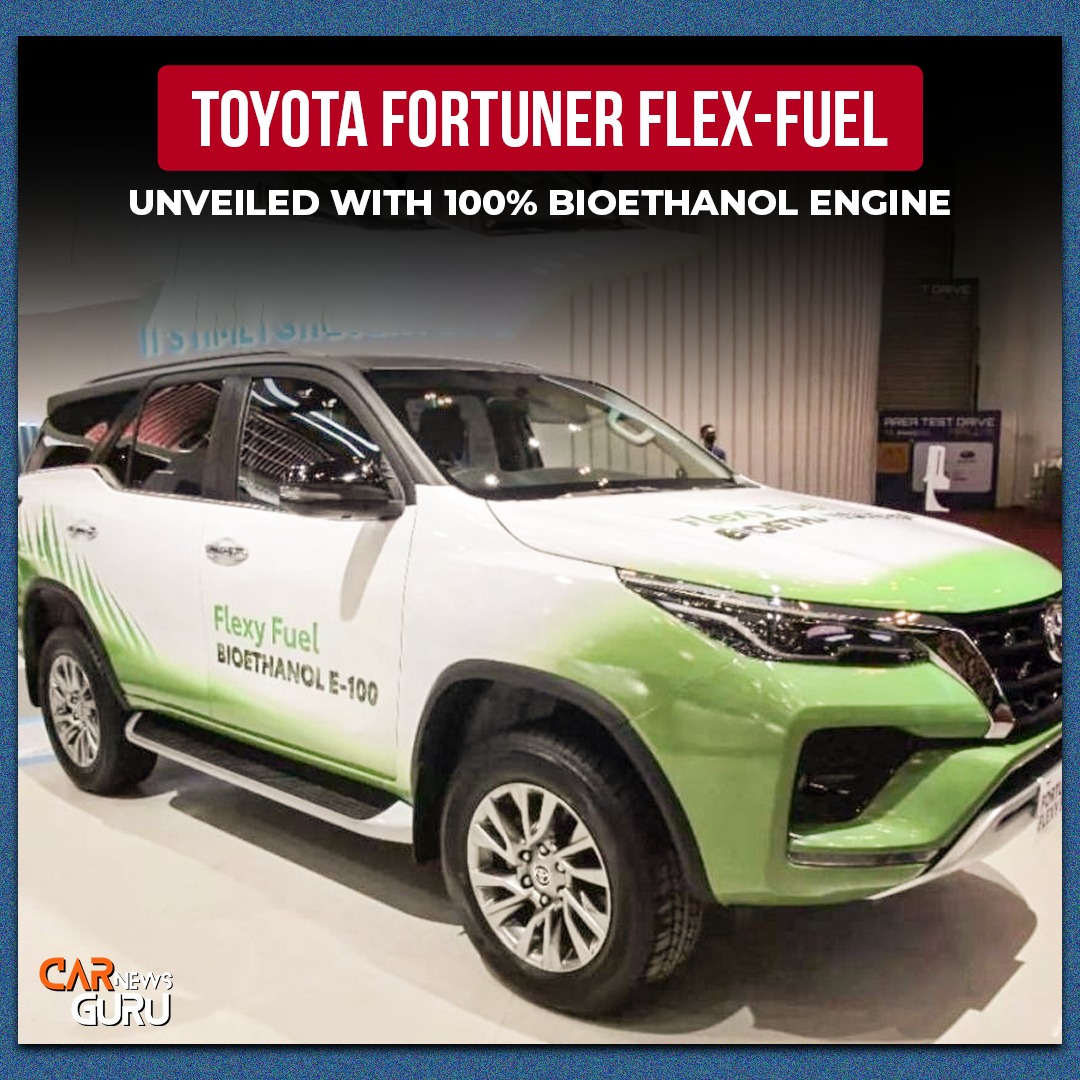 CarNewsGuru1's tweet photo. Toyota revealed a new version of its popular SUV, the Fortuner, at the Gaikindo Indonesia International Auto Show (GIIAS) 2023. This prototype SUV, named the Toyota Fortuner Flexy Fuel, operates using bioethanol, which is made from organic materials. Unlike regular ICE-powered. https://t.co/5rLsC3gle3