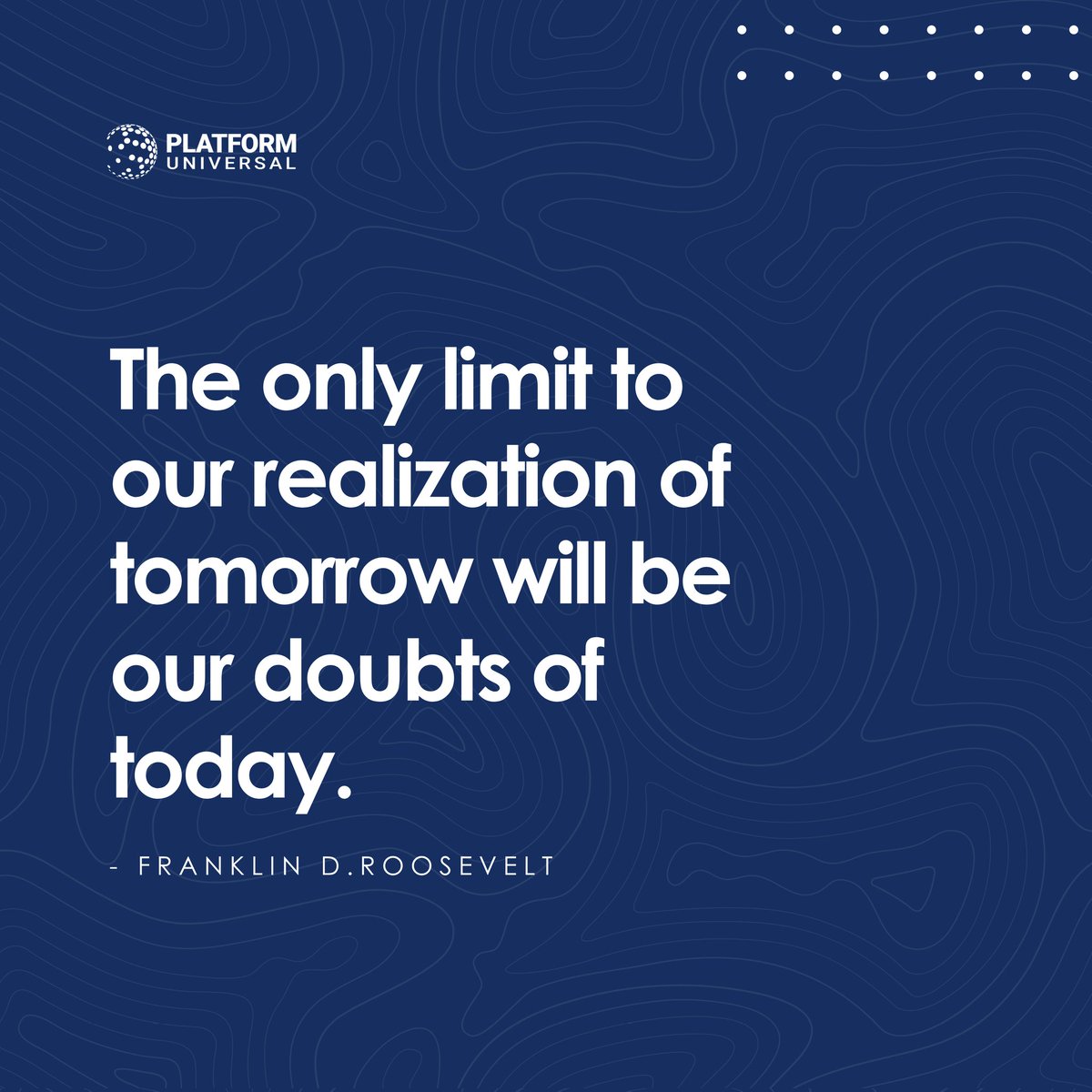 ThePUniversal's tweet photo. Let these words inspire you to break free from doubts and embrace the endless possibilities that lie ahead.

 #believeintomorrow #doubttodreamsb #mondaymotivations #platformuniversal https://t.co/REvecmpbvP