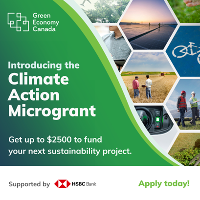 The #ClimateActionMicrogrant is a great opportunity to get funding for your #sustainability projects. Thanks to HSBC Bank Canada &amp; <a href="/GreenEconomyCa/">Green Economy Canada</a>, there are 10 grants of up to $2500 each available! Click below for more details!

greeneconomylondon.ca/climate-action…
