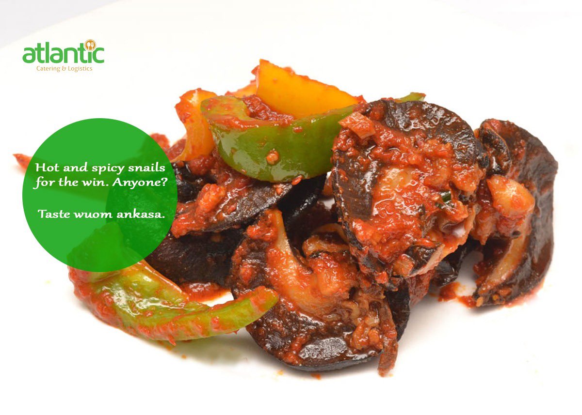 atlanticcgh's tweet photo. Snails are a low calorie source of protein, iron, calcium, vitamin A and other minerals and also repair and build muscles, fight off diseases, strengthen the immune system?

Try a plate from us. You’d love to have more!

#FuelupwithAtlantic #atlantic #event #catering #food #cook https://t.co/jpDHdj3rX0