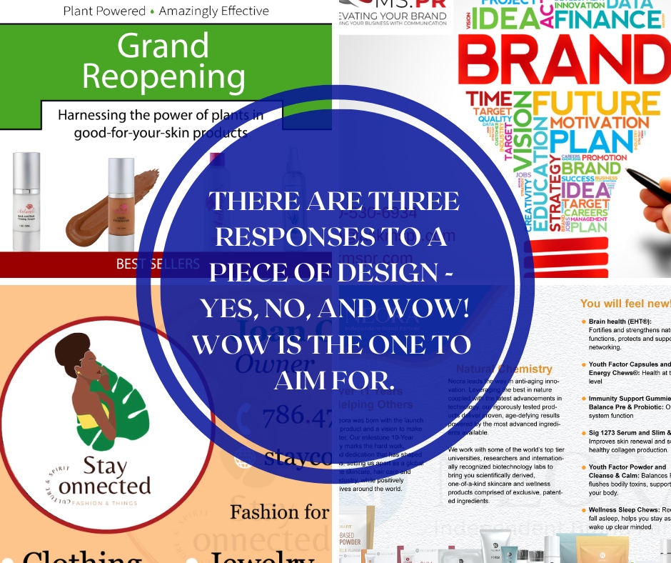 GDMSolutions21's tweet photo. Happy Monday!

"There are three responses to a 
piece of design - yes, no, and WOW!
Wow, is the one to aim for."

If you need help with your design work, book an appointment with us: https://t.co/wq3qp99mg6

#aim #design #wow #greaphicdesign #artwork https://t.co/BewJgslHnX