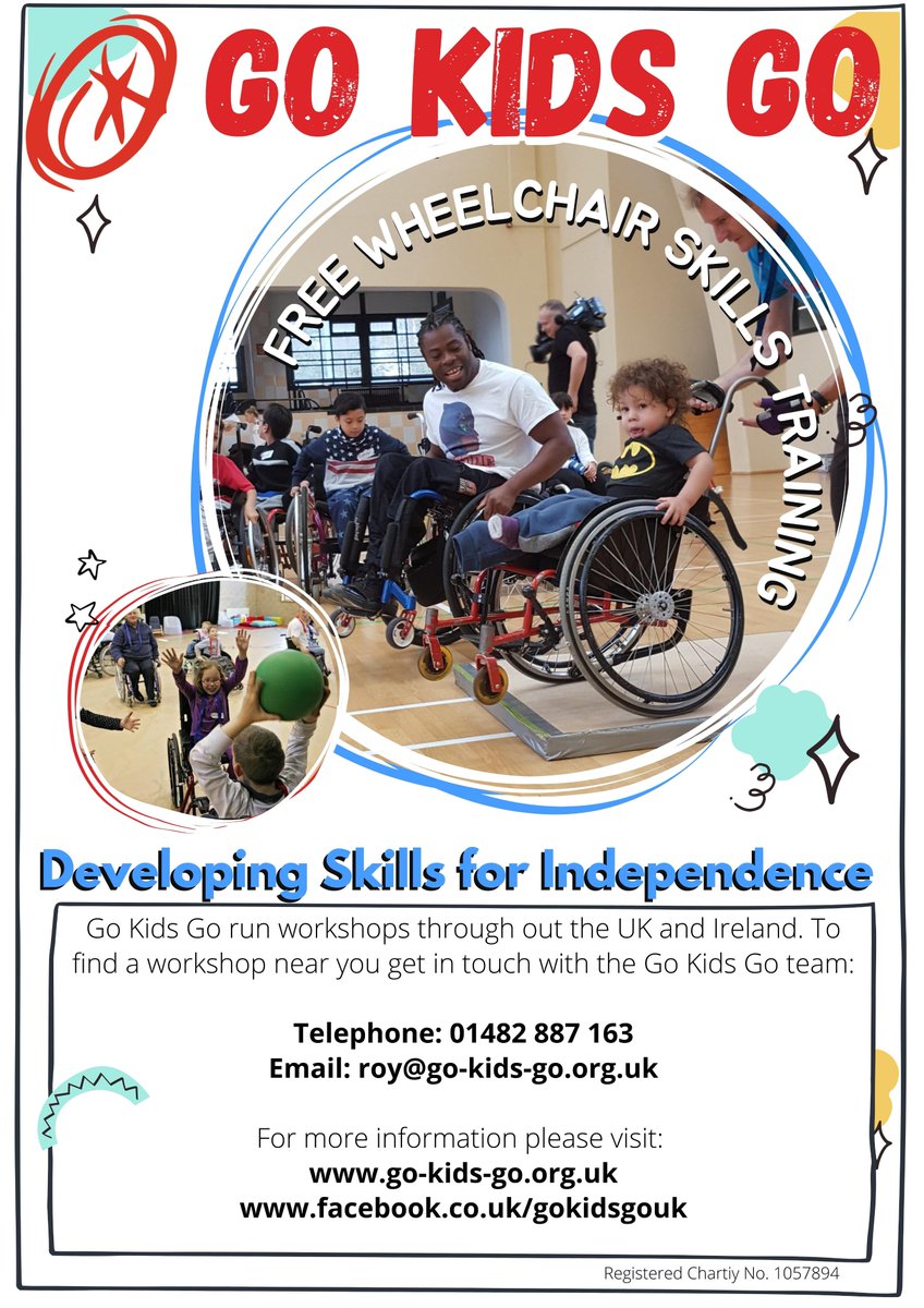 Free wheelchair training sessions coming up in Essex - 15th August; Suffolk - 16th August; Exeter - 9th Sept; Gloucester - 10th Sept; Aberdeen - 14th Oct; Glasgow - 16th October; Edinburgh - 17th October; Newcastle - 5th November. More to be added soon.