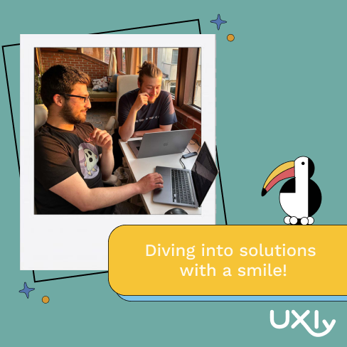 UxlySoftware's tweet image. 🚀A dynamic duo from our Istanbul team explores tech frontiers with smiles! This moment captures the energy driving our engineering division at Uxly Software. Together, we shape the future through teamwork &amp;amp; innovation. 💼🌟 #TechInnovation #Teamwork #UxlySoftware