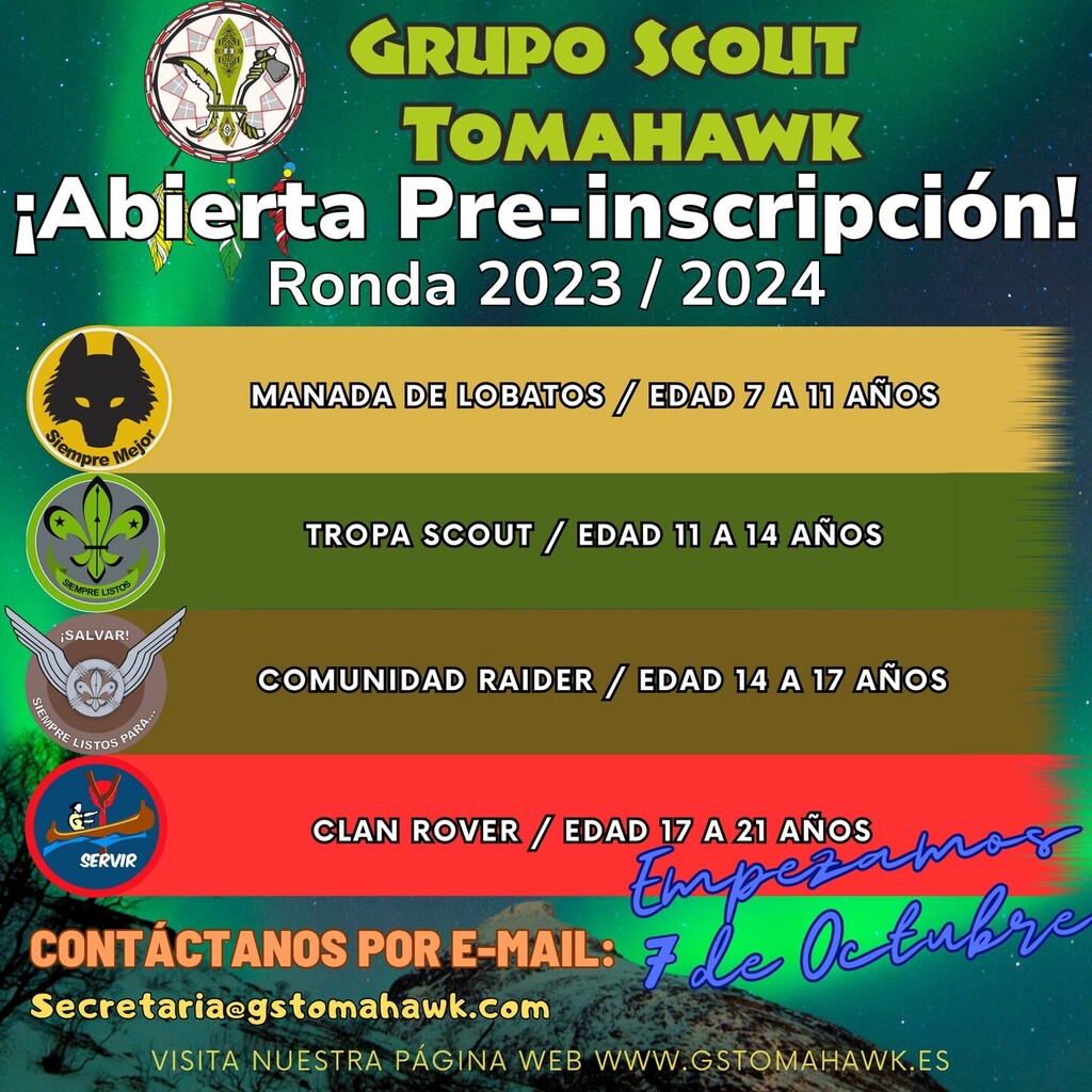 gstomahawk's tweet photo. ¿quieres comprobar que es ser Scout? inscríbete en nuestro grupo, estamos en el Centro joven, C. Maestro Victoria, 22 Alcorcón (Madrid) https://t.co/R0Qpol4sV9 https://t.co/AyeKJTg5PT