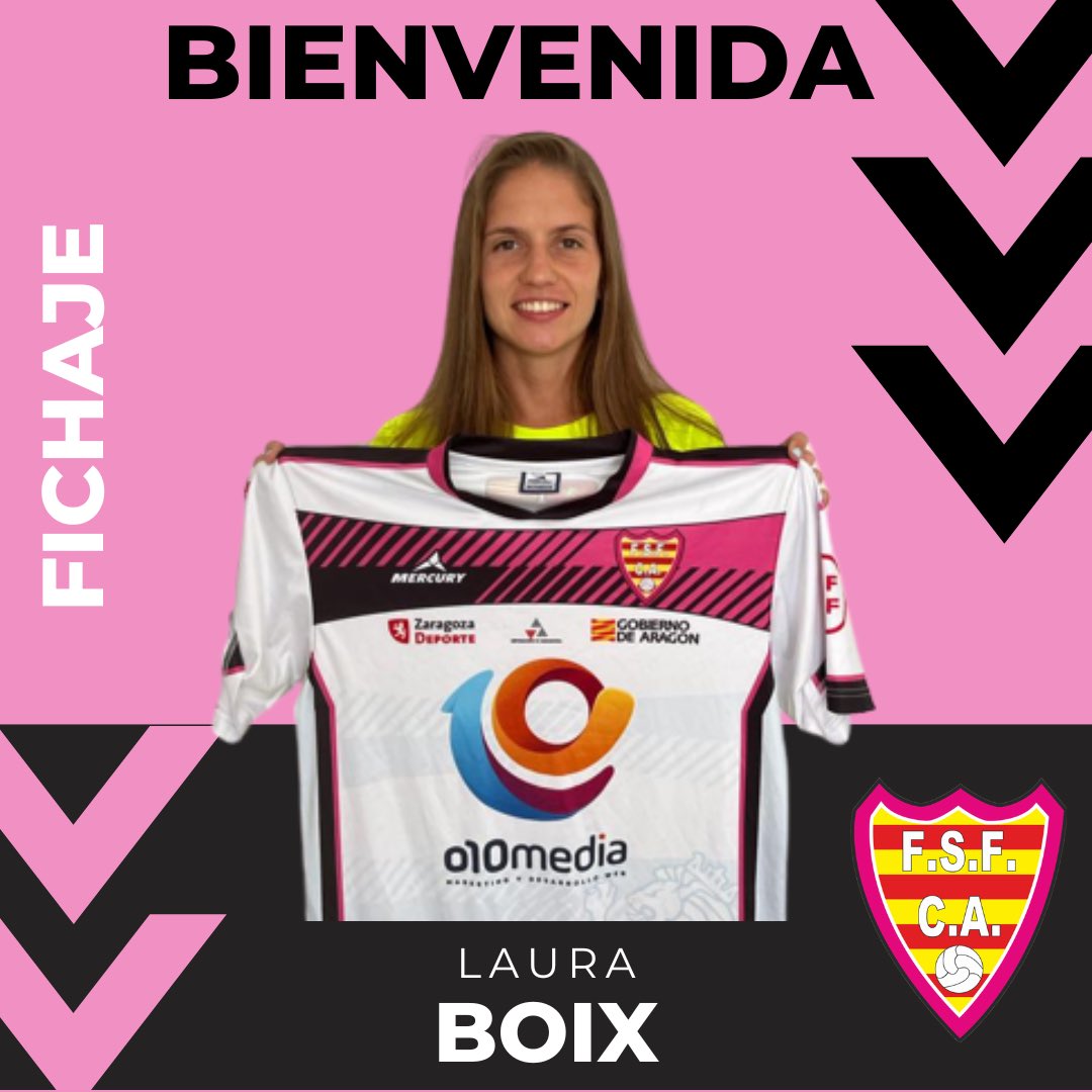 fsfcesaraugusta's tweet photo. OFICIAL| Laura Boix (@lauraboix ) se une a las filas del FSF César Augusta.

Procedente del @SalaZaragoza tras haber jugado las últimas cinco temporadas en Primera División, Laura Boix se convierte en el primer fichaje de nuestro Nacional para esta temporada. https://t.co/1tIJMOD9ww