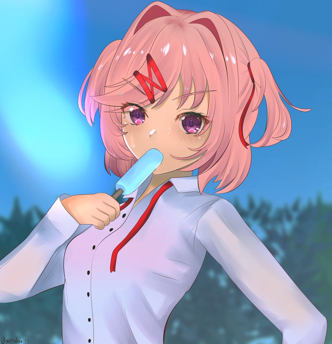 watadraw193's tweet photo. あっつい
#DDLC https://t.co/ELge4NIeDt