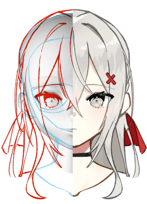 顔3Dモデルに更新を加えたので配布します。  顔制作用モデル(Ver1.1)配布&使い方 ▼ ▼ ▼ 
