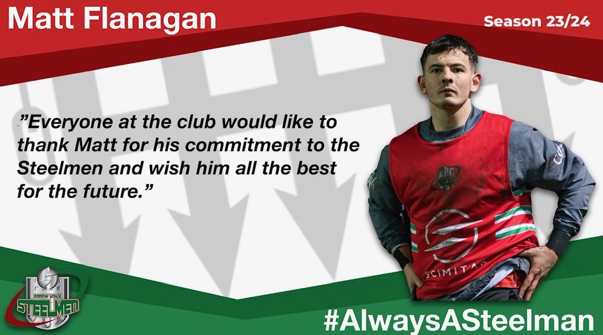 evrfc's tweet photo. LATEST NEWS:
Matt Flanagan has stepped down from the Ebbw Vale squad.
Everyone at Ebbw Vale RFC would like to thank Matt for his commitment to the Steelmen and wish him all the best for the future.
#AlwaysASteelman
More details here: https://t.co/nDbUa0nhfd https://t.co/535zVTlegp