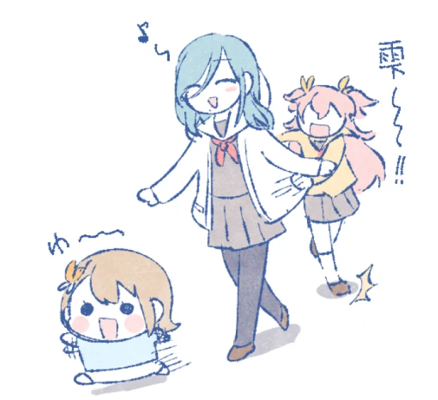 >コアラあいりちゃんも好きですが、 パタパタみのりちゃんもめちゃくちゃ可愛くて好きです〜〜!!愛莉ちゃん大変そう…(?) パタパタみのりちゃん可愛いのでもっとください…!!  ありがとうございます!愛莉ちゃんは毎日充実した日々をおくってますね