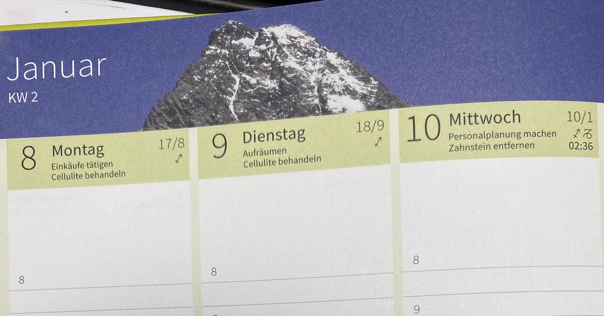 celinejigu's tweet photo. schön dass mir ein kalender sagt wann ich meine cellulite behandeln soll🥰 https://t.co/hWOpSGU7fI