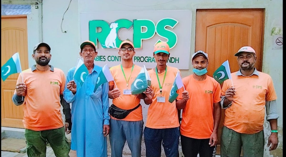 RCPSindh's tweet photo. ๐ต๐ฐ Happy Independence Day from Rabies Control Program Sindh -RCPS ! ๐ Let's celebrate by working together with our dedicated field team tirelessly fighting to eliminate rabies๐
#IndependenceDay2021 #AnimalWelfare #PakistanZindabad #RabiesControlProgramSindh #RCPS #ZeroBy30 https://t.co/DuZOfJ5kOE