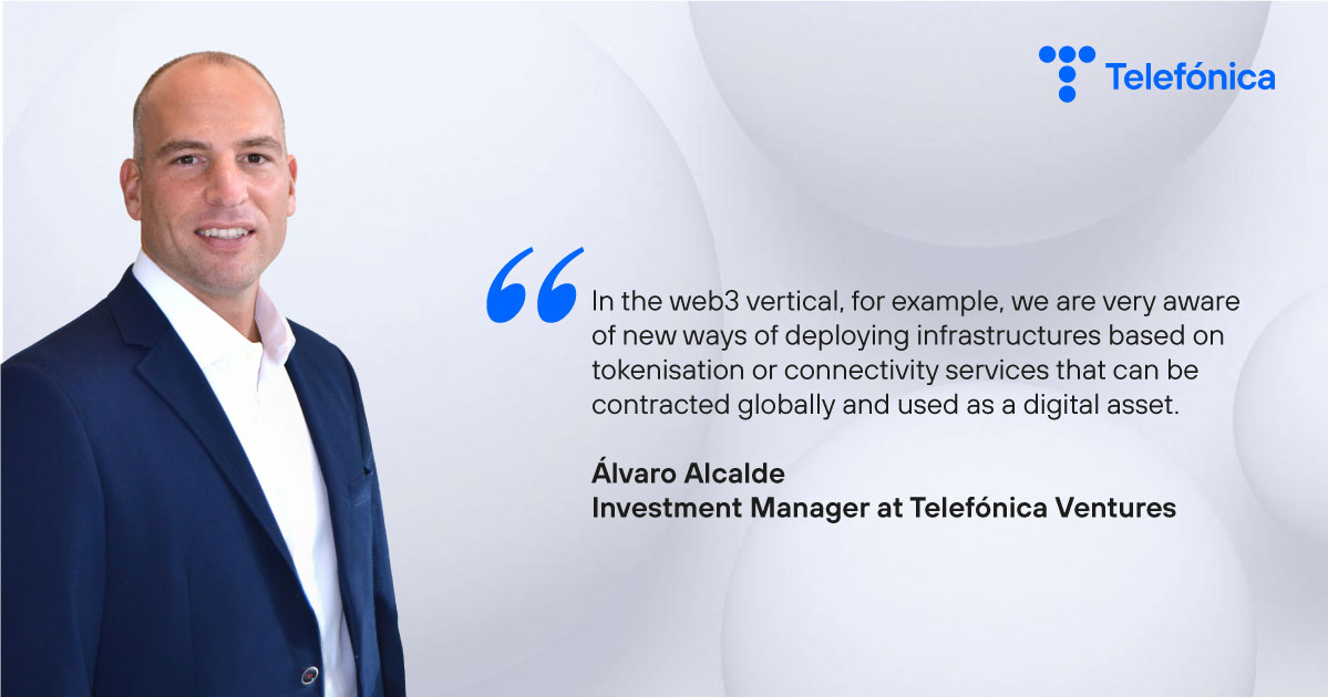 Wayra's tweet photo. 🔵"@Telefonica Ventures lets Telefónica to stay on top of new technologies that can help improve products and services as well as tackle potential disruptions in the market that could affect its core businesses", explains Álvaro Alcalde, Investment Manager at Telefónica Ventures. https://t.co/YsSTTx3VAI