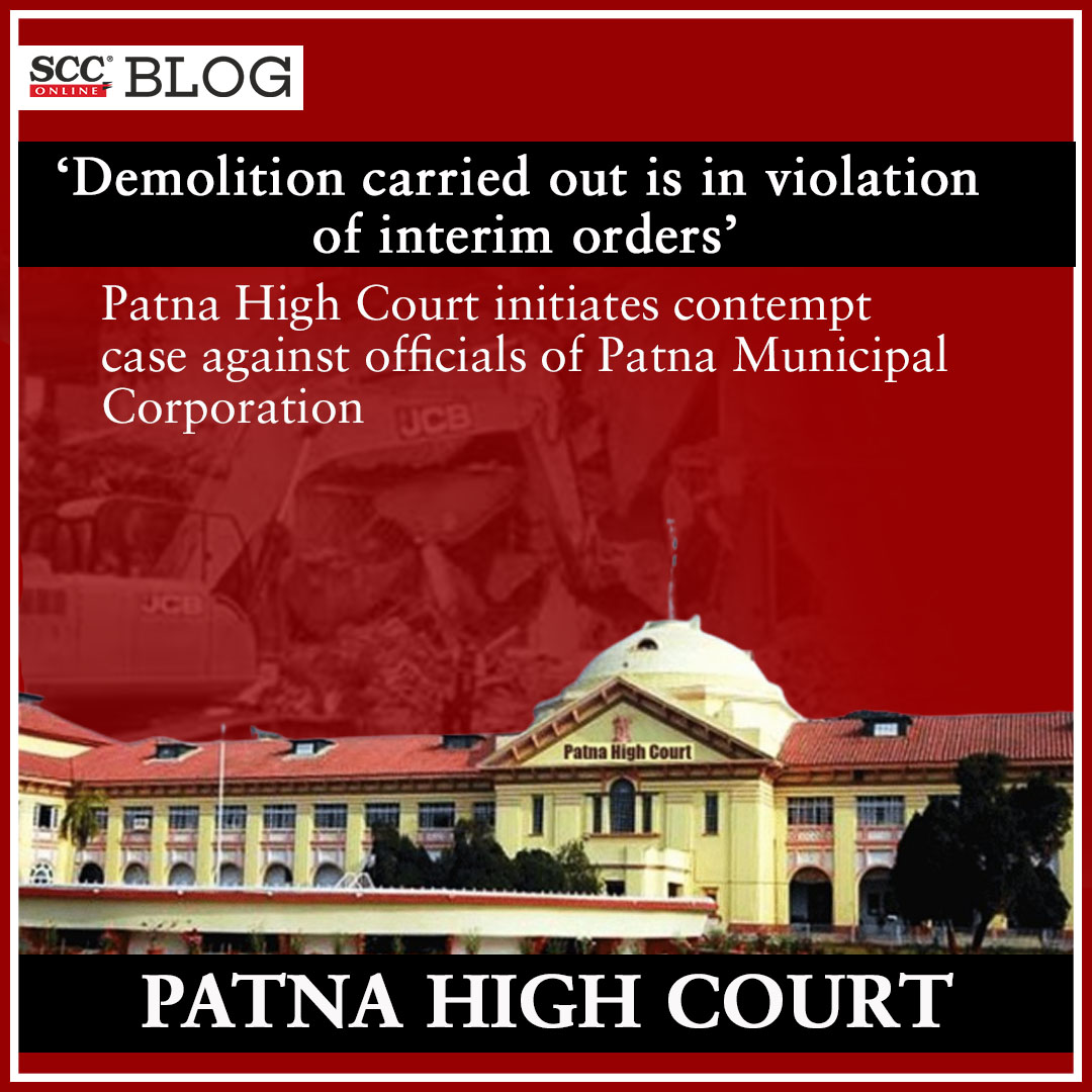 scconline_'s tweet photo. 'Demolition carried out is in violation of interim orders'; Patna High Court initiates contempt case against officials of Patna Municipal Corporation
https://t.co/529IEGXBq1
#patnahighcourt #contemptcase #demolition #divisionbench #interimorders #Patnahc #scconline #SCC https://t.co/PAsVBdByeM