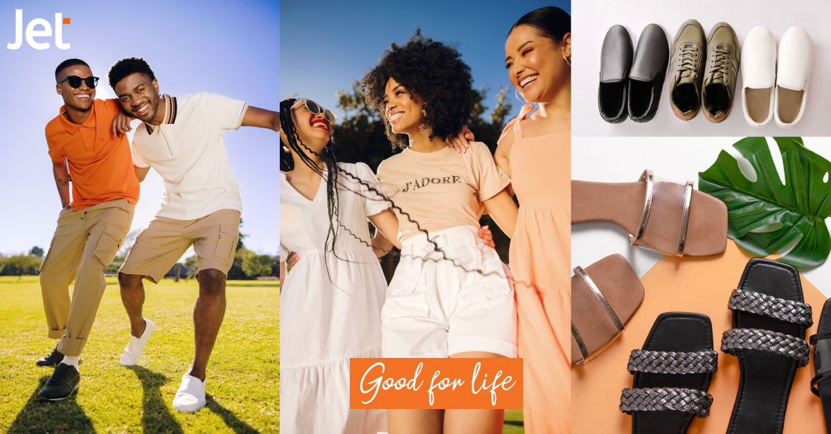 DrumMagazine's tweet photo. SPONSORED: Jet – ready for summer! Let's celebrate the season of sun, fun, and fashion! From vibrant prints to breezy fabrics for him and her, you’ll find everything you need to create your perfect summer look. ☀️🏖️ #JetFashion #JetSummer #GoodForLife https://t.co/XGSE3Y5K68 https://t.co/wNG548Gf6Z