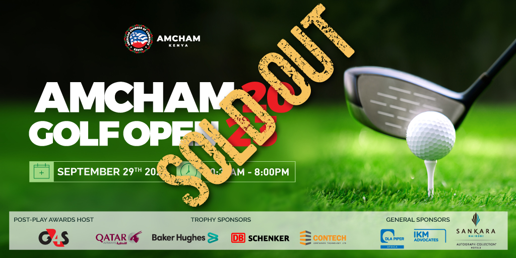 AmChamKE's tweet photo. Our 2023 #AmChamGolfOpen🏌️‍♂️is officially SOLD OUT! Thank you to all players who secured their spots &amp; to our sponsors @G4S @qatarairways @bakerhughesco @DBSchenker @contechke @IKMAdvocates. While player spots are full, sponsorship opportunities are still open #JoinUsOnTheGreens. https://t.co/k5ilGFDKH7