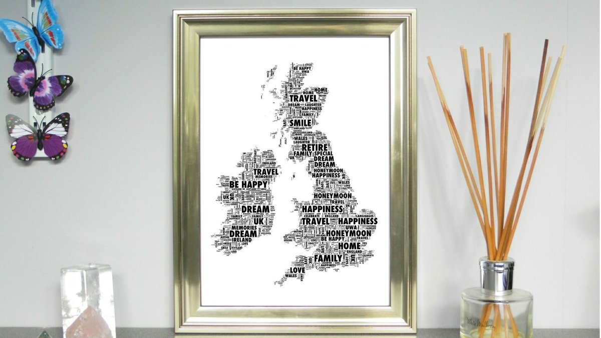 Personalised Maps UK, Australia, Italy, Scotland, Thailand a Unique Gift NOTHS go.shr.lc/3cisC3I  #QueenOf #FlockBN