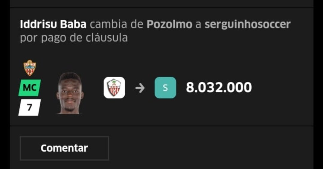 👁️‍🗨️ #ULTIMAHORA ⚽
🔴 🔴 #DIVISION #TOP 🔝 ⚫ 
🔴 #TheBest  ⚫

La #titularidad de #IdrissuBaba en el <a href="/U_D_Almeria/">UD Almería</a> convence a nuestro #manager <a href="/sergiodelanieta/">serguinhoosoccer</a>
