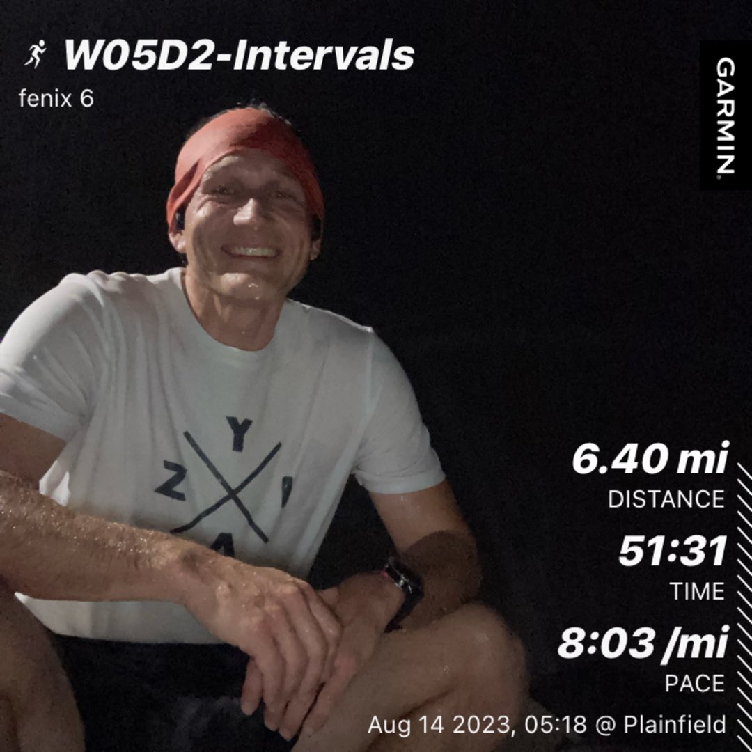 jaredjogs's tweet image. Monday morning intervals in the 🌧️. No ⚡️ means no dreadmill 🤣!  Time to dry off and get ready for some 🏋️‍♂️. #runchat #runningintherain