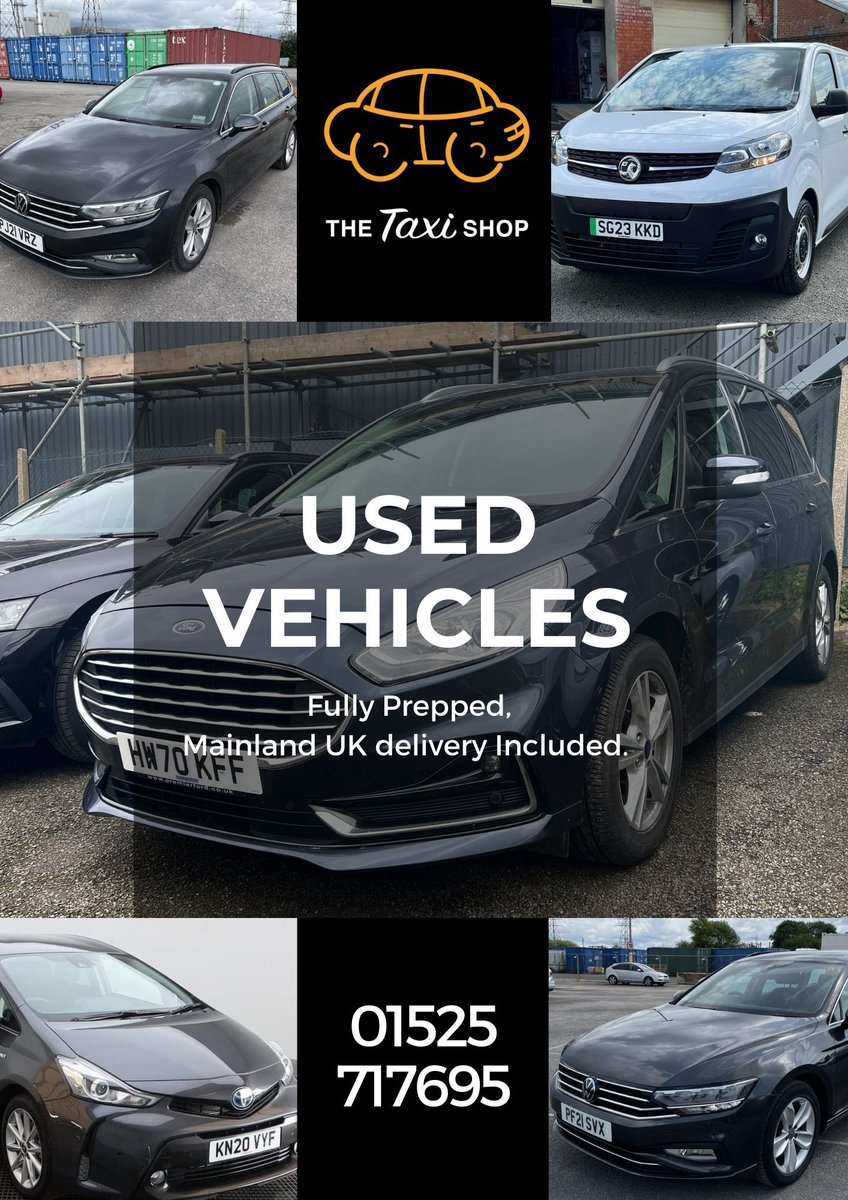 TheTaxiShop_'s tweet photo. We have some fantastic used vehicles available to reserve/buy!

Call us today to enquire - 01525 717695! https://t.co/moKsA1hyU8