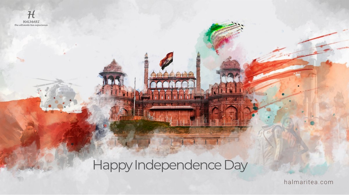 HalmariTea's tweet photo. On this joyous occasion of Independence Day, let's take a moment to cherish the freedom and unity that binds us all as proud Indians.
Celebrate the Spirit of Freedom with Halmari Tea!
#IndependenceDay2023 #IndependenceDay #FREEDOMFIGHTERS #76thIndependenceDay #Freedom #IndianArmy https://t.co/8F1qUQpb6W