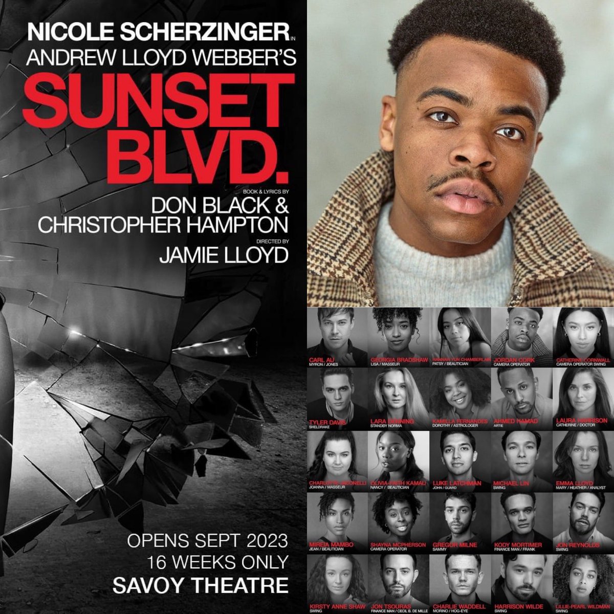 cblmanagement's tweet image. Beyond excited to finally be able to announce that Jordan Cork has started rehearsals for ‘Sunset Boulevard’ at the Savoy Theatre. ❤️@sunsetblvd @JamieLloydCo @StuartBCasting