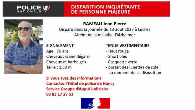 icisudlorraine's tweet photo. Un appel à témoins à Ludres après la disparition d'un homme, atteint de la maladie d'Alzheimer
➡️ https://t.co/yYWzYp2SZb https://t.co/EyYUg1f2fK